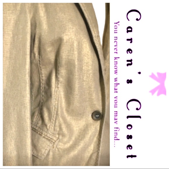 ADEC by Philippe Adec Gold Metallic Blazer - Picture 7 of 11